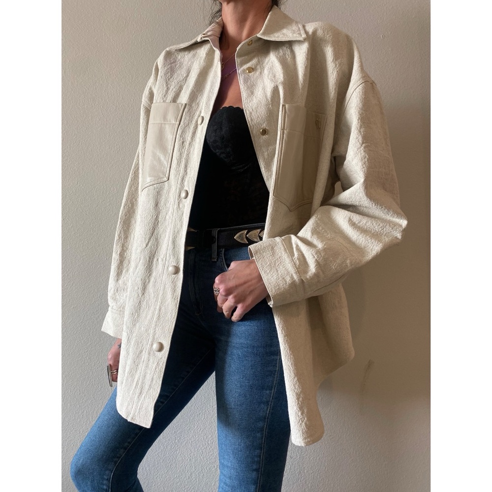 NWOT nanushka oversized button down